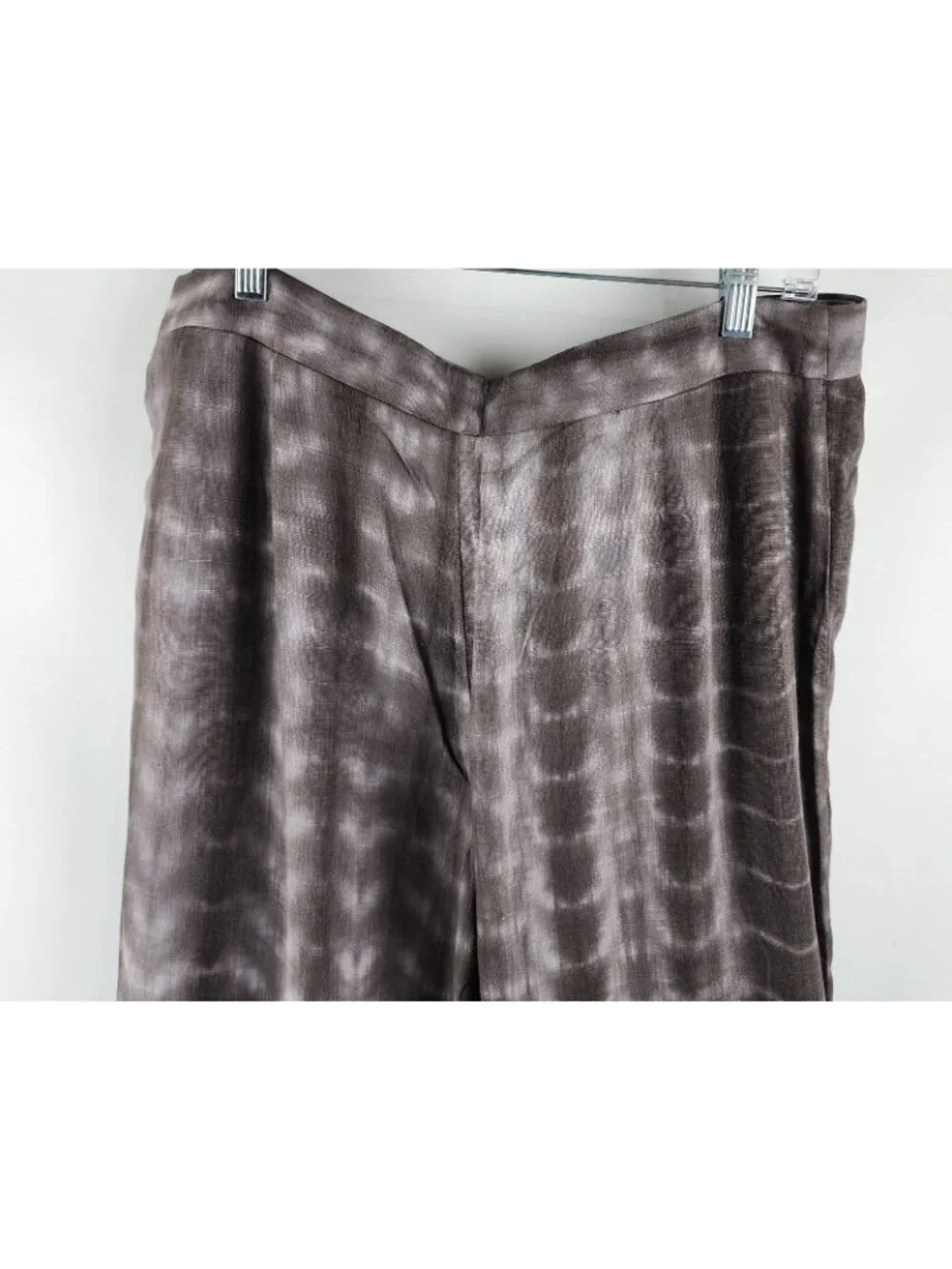 ZARA Pants Womens XL Multi Casual Linen Blend Wide Leg NWT